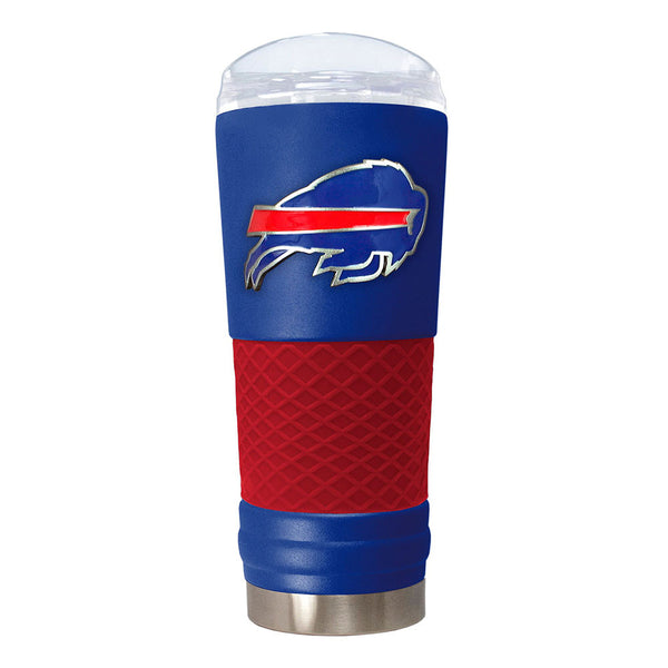 24 oz. Blue Draft Tumbler in Blue and Red - Front View