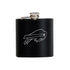 6 oz. Stealth Flask in Black - Front View