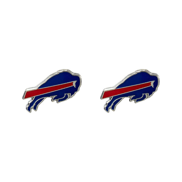 Bills Team Logo Post Earrings in Blue - Front View