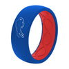 Bills Silicone Ring in Blue - Front View, Sideways