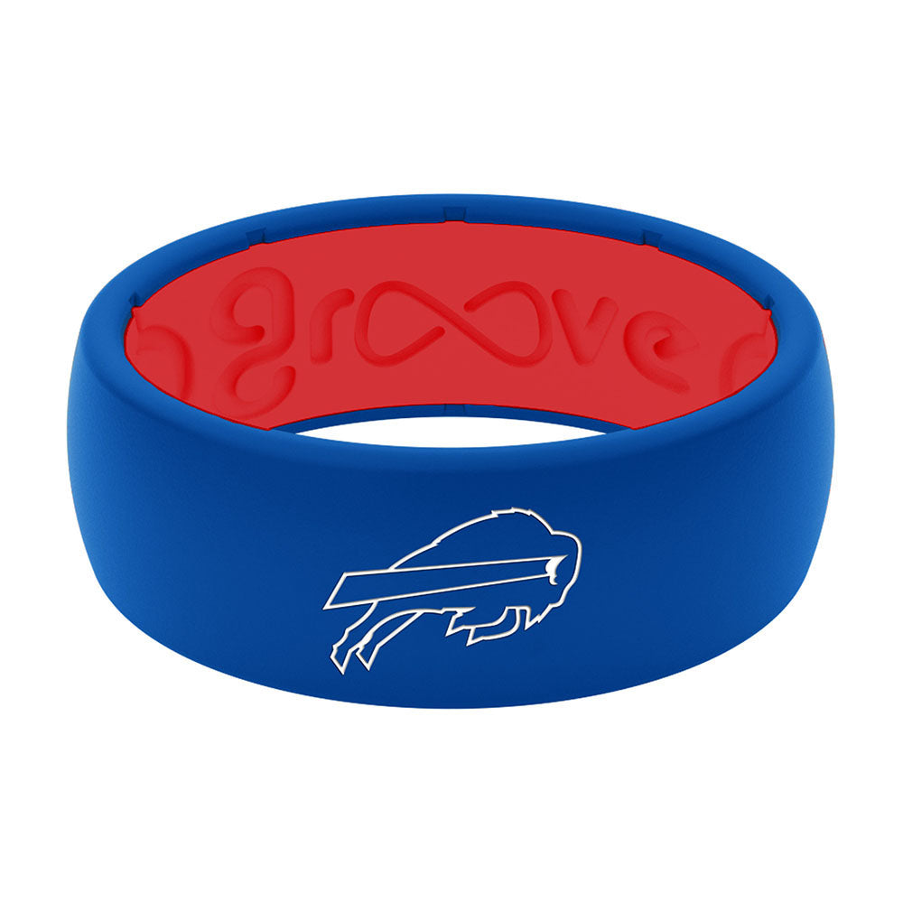 Bills Silicone Ring in Blue - Front View