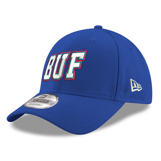 New Era Bills Ladies BUF Hat in Blue - Front Left View