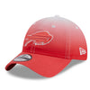 Ladies New Era Bills Ombre Hat In Red - Angled Left Side View