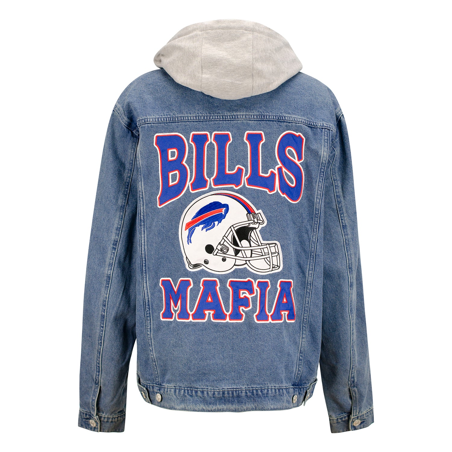 Unisex Buffalo Bills Mafia Wild Collective Hooded Denim Jacket