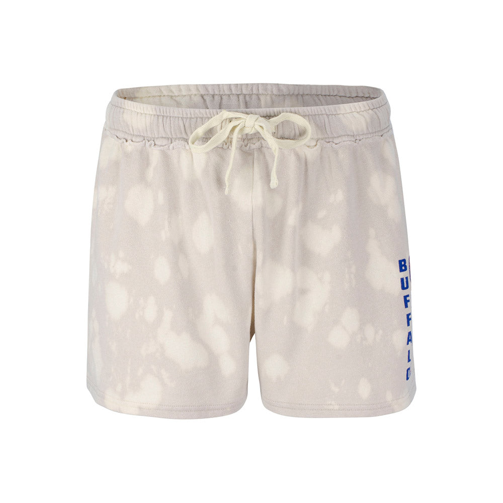 Ladies Bills Junk Food Touchdown Shorts In White - Front View