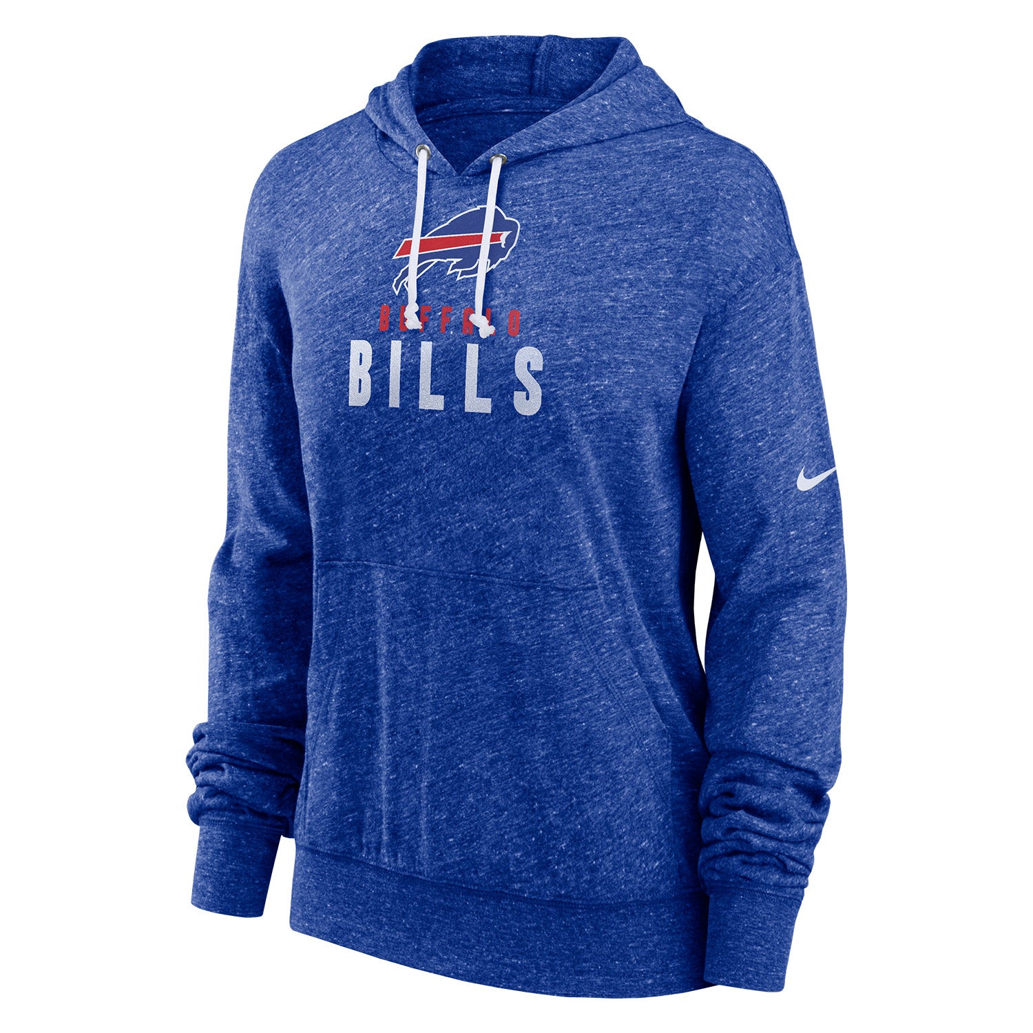 Ladies Nike Vintage Bills Hoodie In Blue - Front View