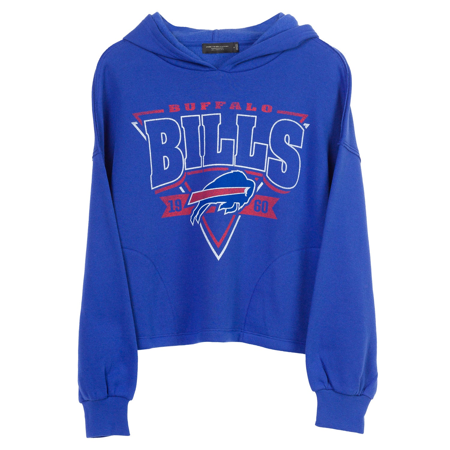 Vintage Buffalo Bills Cropped Zip-up Long Sleeve Sweatshirt 