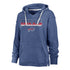 Ladies Bills '47 Brand Color Rise Kennedy Hooded Sweatshirt In Blue - Front View