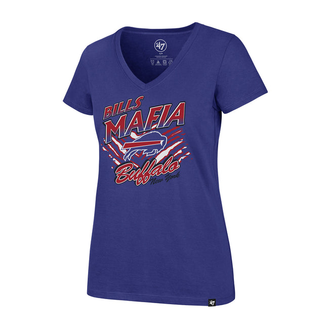 Buffalo Bills Women's V-Neck Bill Mafia Long Sleeve Shirt