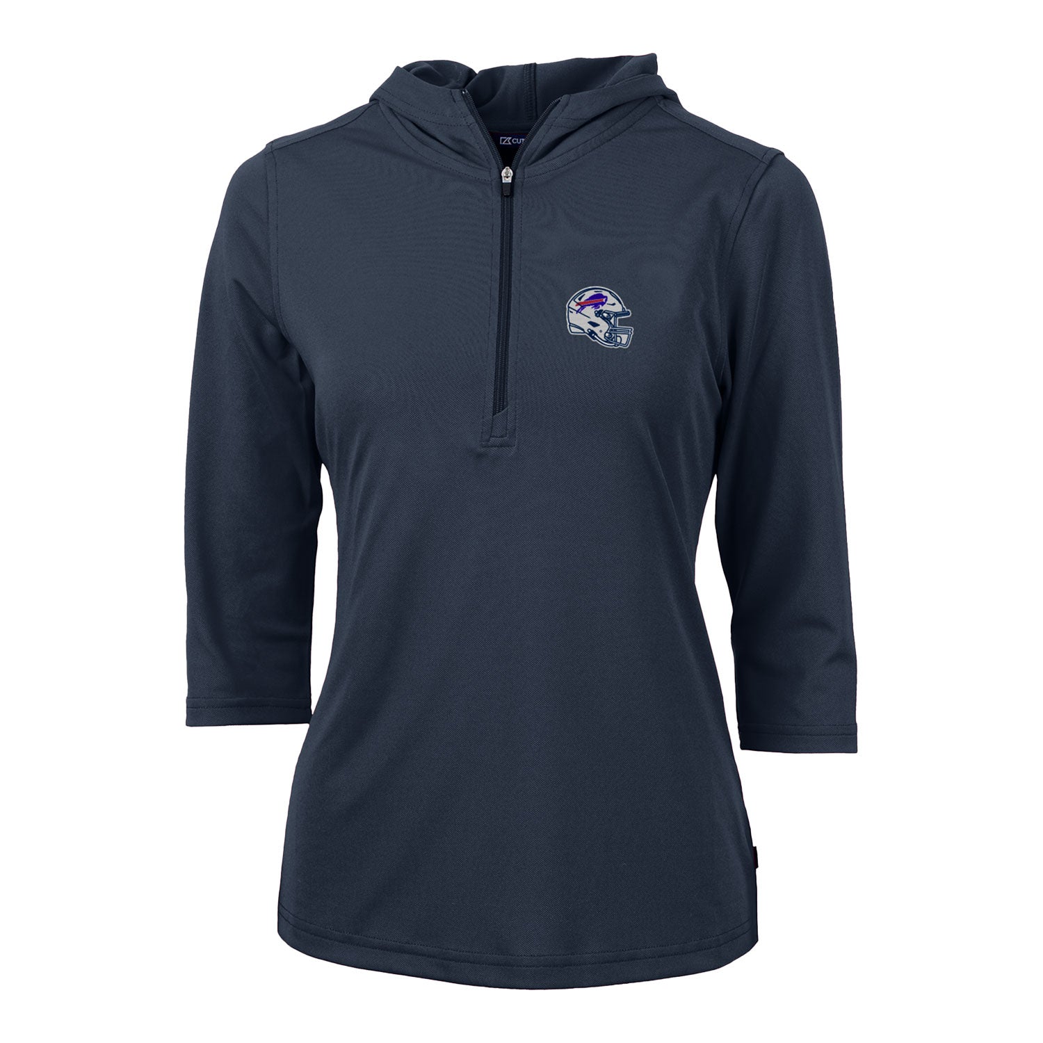 Ladies Cutter & Buck Virtue Eco Pique Half Zip Hooded Pullover | The ...