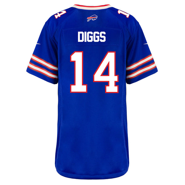 Ladies Nike Game Home Stefon Diggs Jersey in Blue - Back View