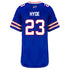 Ladies Nike Game Home Micah Hyde Jersey in Blue - Back View