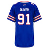 Ladies Nike Game Home Ed Oliver Jersey in Blue - Back View