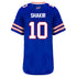 Ladies Nike Game Home Khalil Shakir Jersey in Blue - Back View