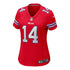 Ladies Nike Game Alternate Stefon Diggs Jersey In Red - Front View