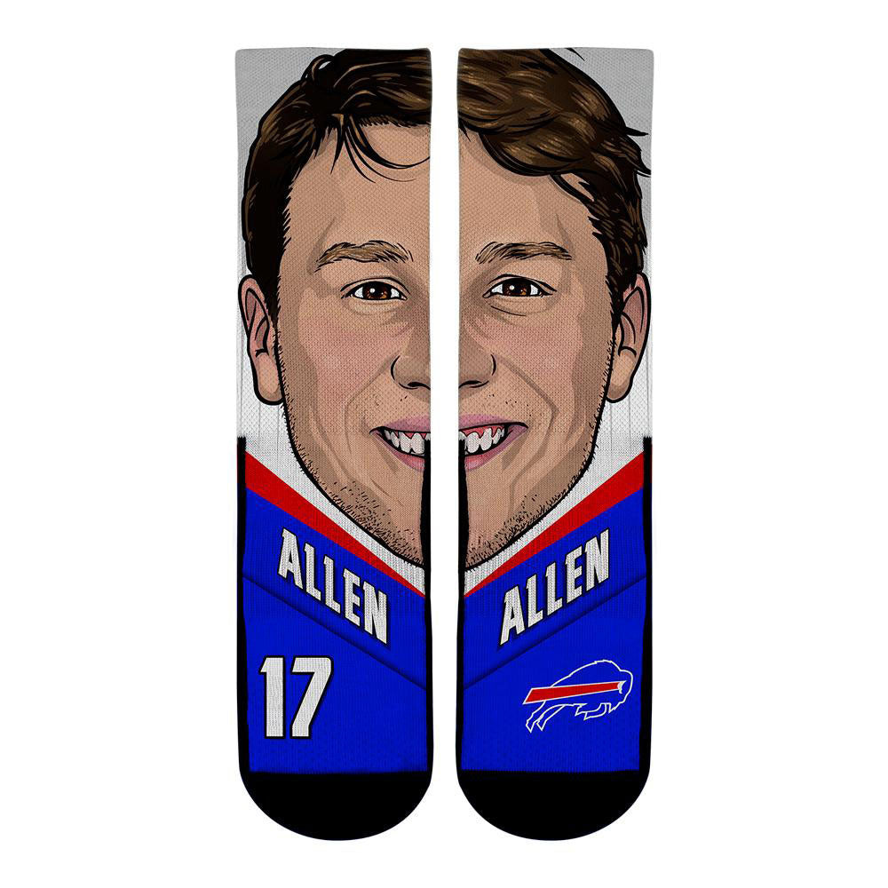 : For Bare Feet Buffalo Bills End to End Crew Socks