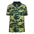 New Era Bills Golf Course Polo In Green Camouflage - Front View