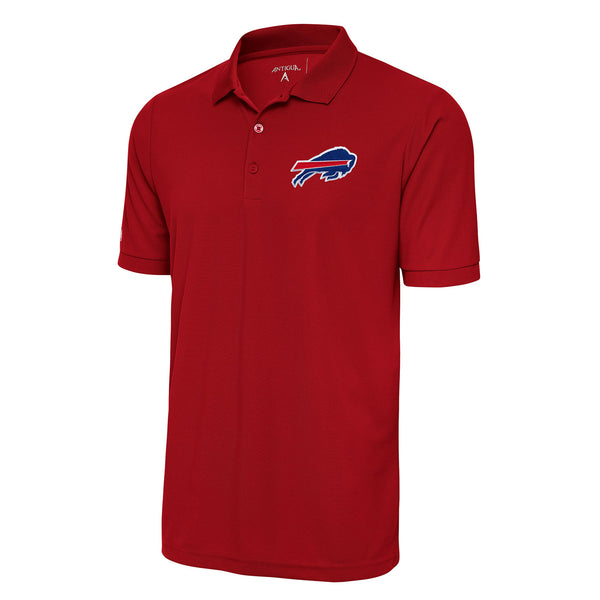 Antigua Buffalo Bills Legacy Pique Polo In Red - Front View