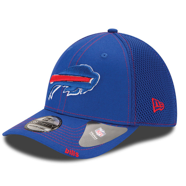 New Era Bills 39THIRTY Neo Flex Hat in Blue - Front Left View