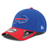 New Era Bills 39THIRTY Team Classic Flex Hat in Blue and Red - Front Left View