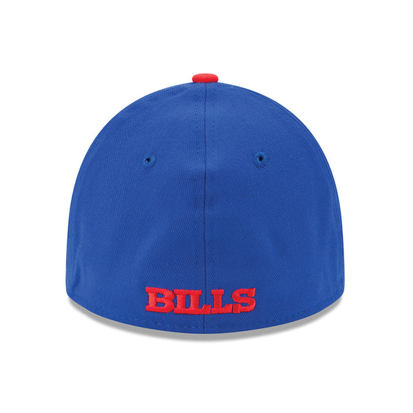 New Era Bills 39THIRTY Team Classic Flex Hat in Blue and Red - Back View