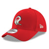 New Era Bills 9FORTY Retro Helmet Adjustable Hat in Red - Front Left View