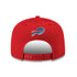 New Era Bills 9FIFTY Wordmark Snapback Hat in Red - Back View
