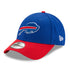 New Era Bills 9FORTY The League Adjustable Hat in Blue and Red - Front Left View
