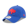 New Era Bills 9TWENTY Core Classic Adjustable Hat in Blue - Front Left View