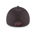 New Era Bills 39THIRTY Grey Neo Flex Hat in Grey - Back View