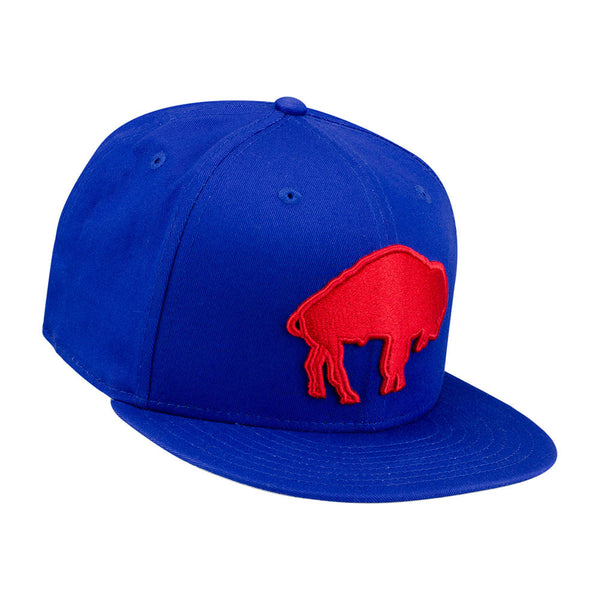 Bills New Era 9FIFTY Basic Snapback Hat in Blue - Front Right View