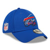 New Era Bills 2022 Sideline Home Flex Hat In Blue - Angled Right Side View