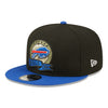 New Era Bills 2022 Salute to Service Snapback Hat In Black & Blue - Angled Left Side View