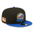 New Era Bills 2022 Salute to Service Snapback Hat In Black & Blue - Angled Right Side View