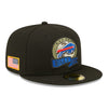 New Era Bills 2022 Salute to Service Fitted Hat In Black - Angled Right Side View