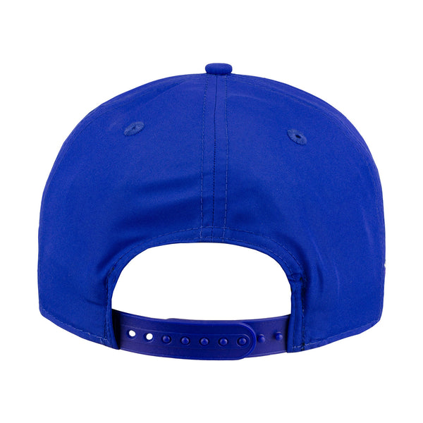 New Era Bills Golfer Script Snapback Hat In Blue & Red - Back View