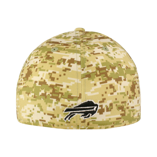 New Era Bills One Buff Flex Hat In Camouflage - Back View