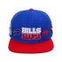 Pro Standard Bills Mafia Snapback Hat in Blue and Red - Front View