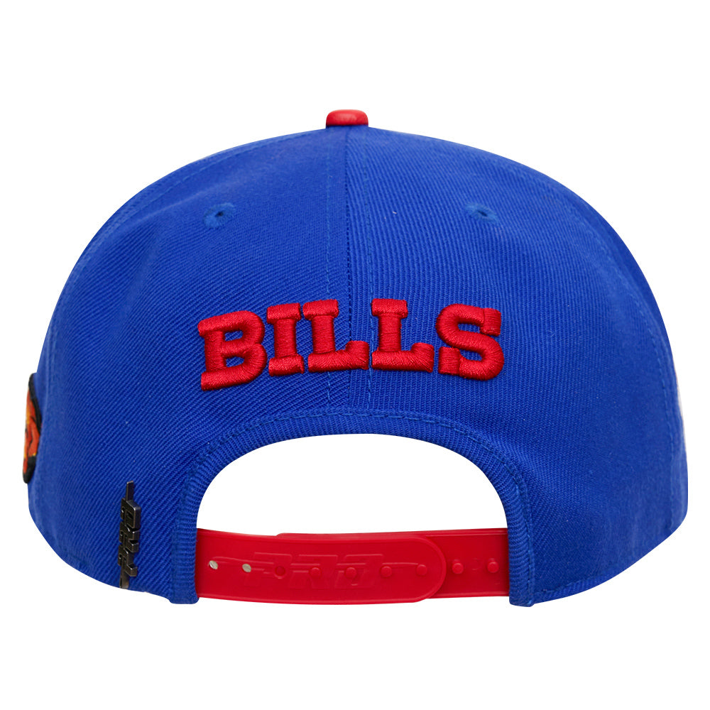 Pro Standard Bills Mafia Snapback Hat in Blue and Red - Back View