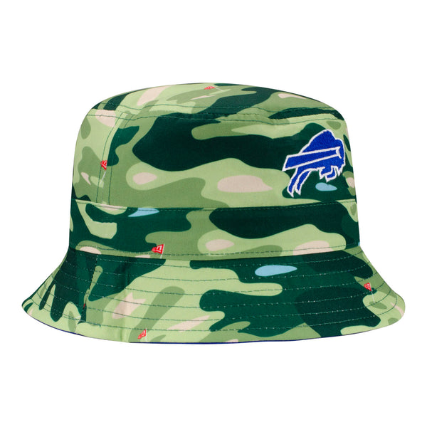 New Era Bills Reversible Golfer Bucket Hat In Blue & Green - Right Side Reversible View