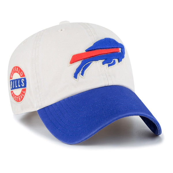 '47 Brand Bills Sidestep Clean Up Hat In White & Blue - Angled Right Side View