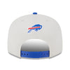 New Era Bills 2023 NFL Draft Snapback Hat in White and Blue - Back View