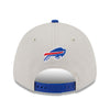New Era Bills 2023 NFL Draft Adjustable Hat in White and Blue - Back View
