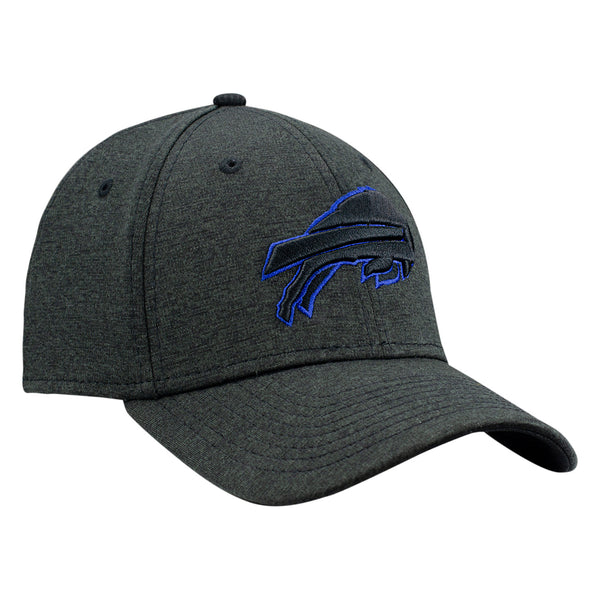 New Era Bills Shadow Tech 39THIRTY Flex Hat In Grey & Blue - Angled Right Side View