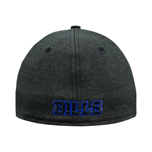 New Era Bills Shadow Tech 39THIRTY Flex Hat In Grey & Blue - Back View