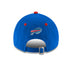 New Era Bills Zebra Stripe Adjustable Hat In Blue & Red - Back View