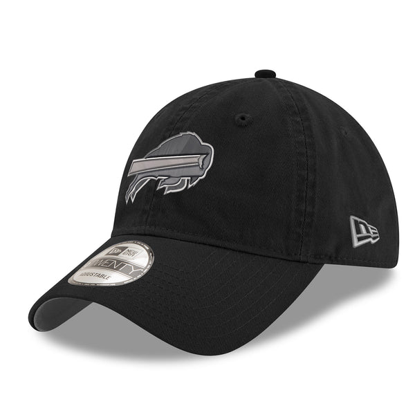 New Era Bills Black Tonal Adjustable Hat - Angled Left Side View