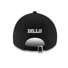 New Era Bills Black Tonal Adjustable Hat - Back View
