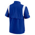 Nike Bills 1/4 Zip Coach Short Sleeve Jacket in Blue - Back View