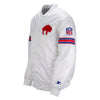 Starter Bills Retro Jacket In White - Left Side View